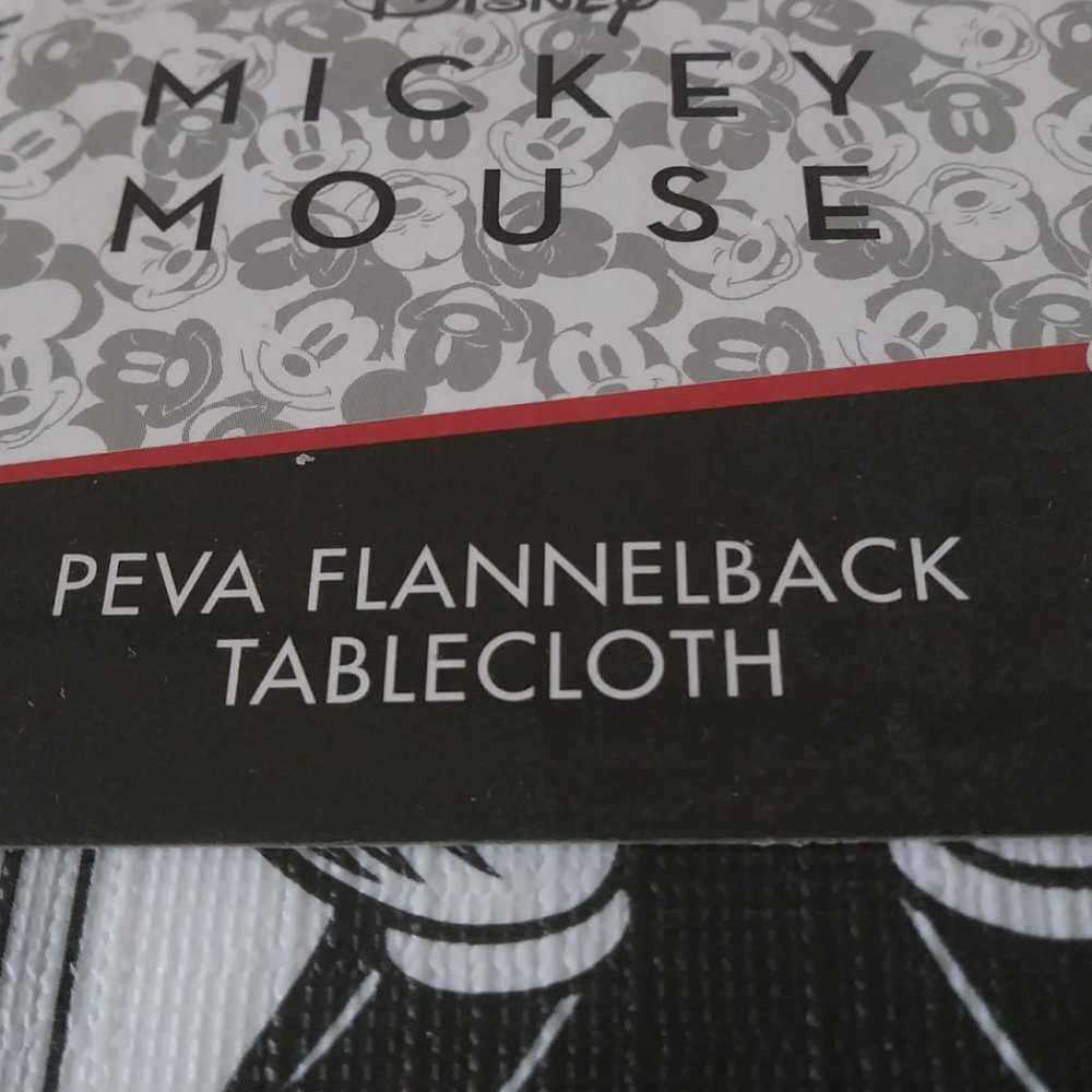 SOLD SOLD SOLD Disney Mickey Minnie Mouse FLANNEL BACK Tablecloth - Picture 4 of 16